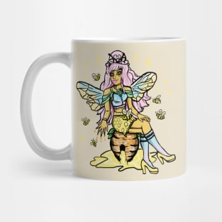 Queen Bee Honey Comb Kawaii Pastel Goth Mug